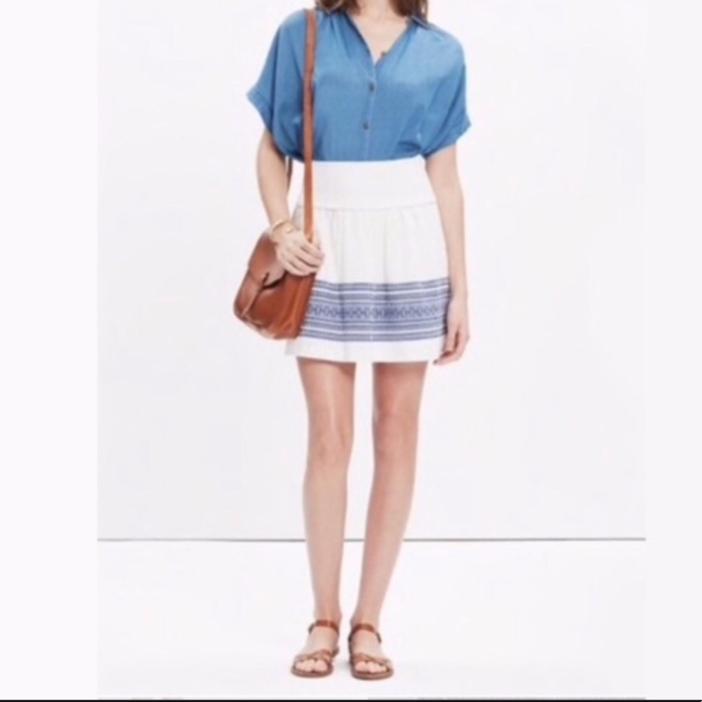 Madewell | Skyline Cabana Jacquard Cotton Skirt